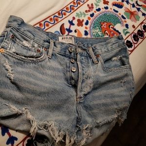 ARITZIA AGOLDE JEAN SHORTS